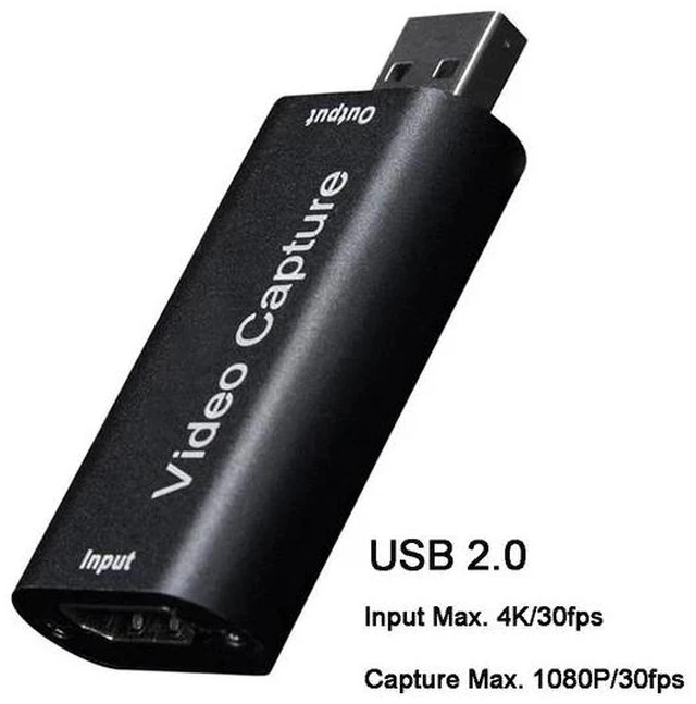 Main image of Black Device 4K 1080P 60Hz YUV Output Compatible with DSLR Camcorder Action Camera for Live Streaming Gaming Recording Mini HDMI Capture VCAP-HD02-black-RQ54H