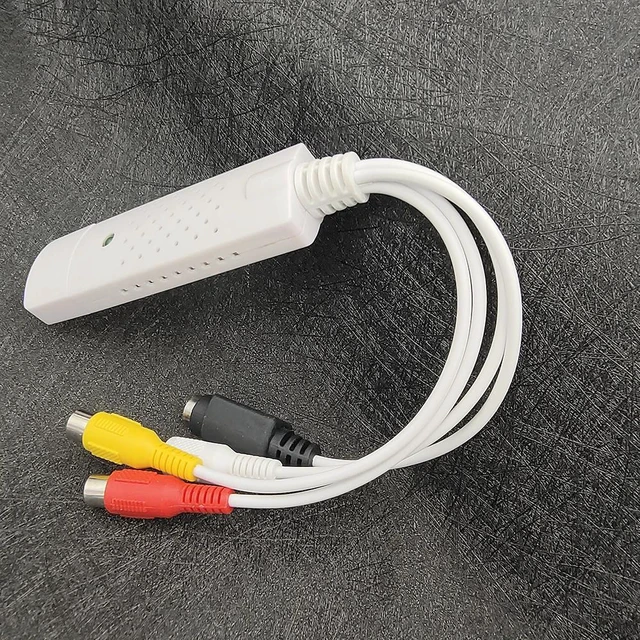 Alt view image 4 of 7 - WHITE Compact USB 2.0 Video Capture Card RCA AV Input Audio Video Converter Windows PC Desktop Real Time DVR Adapter VIDCX-V201-WHITE-PMF6J