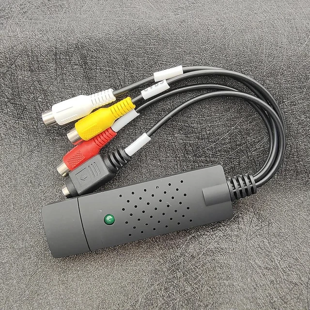 Alt view image 3 of 7 - WHITE Compact USB 2.0 Video Capture Card RCA AV Input Audio Video Converter Windows PC Desktop Real Time DVR Adapter VIDCX-V201-WHITE-PMF6J