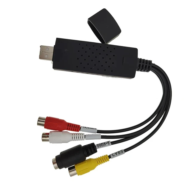 Alt view image 3 of 7 - WHITE USB Video Capture Device RCA Digital Adapter Supports Win10 Direct Audio Video Conversion Without External Sound Card VCAPX-A101-WHITE-NNRAY