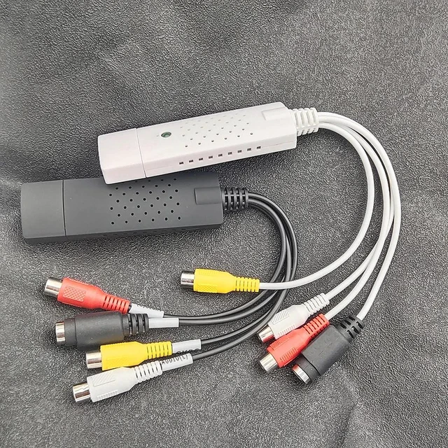 Alt view image 7 of 7 - WHITE USB Video Capture Device RCA Digital Adapter Supports Win10 Direct Audio Video Conversion Without External Sound Card VCAPX-A101-WHITE-NNRAY