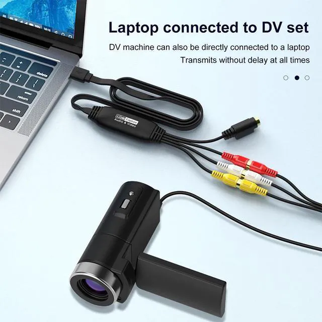 Alt view image 5 of 7 - GOLD USB2.0 Video Capture Card VHS TV DVD VCR Audio Capture Adapter RCA to USB Video Converter 1080P for Mac PC USB2.0-1080P USB2.-1001-GOLD-ULASJ