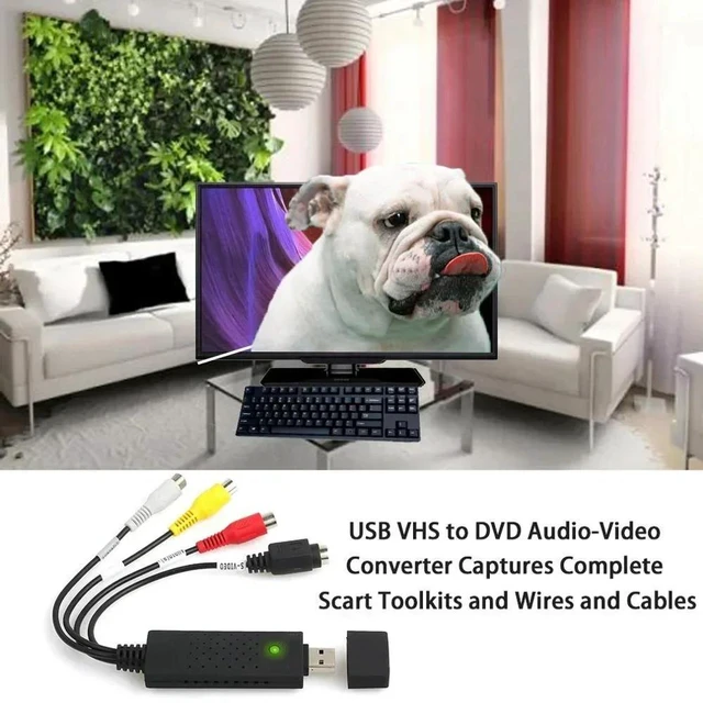 Alt view image 6 of 7 - Orange Card RCA S-Video NTSC PAL 720x480 Windows 10 8 7 XP Analog to Digital Converter for VHS Camcorder AV Digital Capture VHSR-CD13-orange-7T9GM