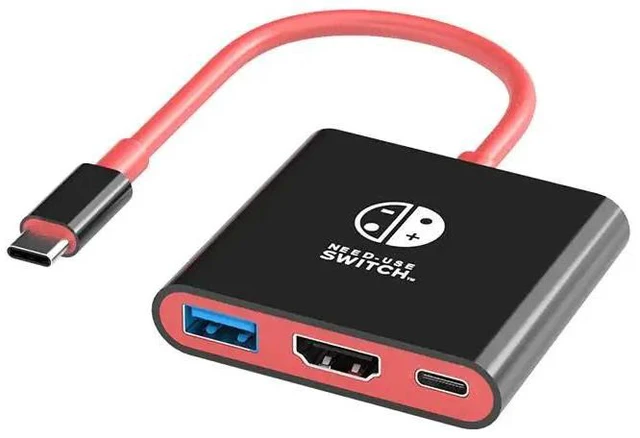 Main image of Option 3 Switch Docking Station Type-C with HDMI and USB 3.0, Perfect for Nintendo Switch/OLED Portable 3-in-1 USB Hub for Nintendo USBHU-0103-Option3-YJL8N