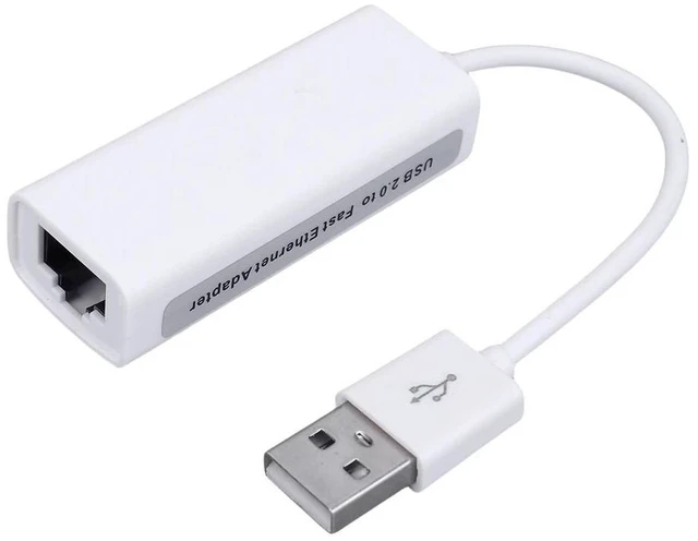 Alt view image 7 of 7 - USB Ethernet Adapter 100Mbps Wired LAN for Windows XP/7/Vista Linux PC Internet USB Anti-interference for Macbook Wii Tablet WHITE LANXX-2001-WHITE-RFM5B
