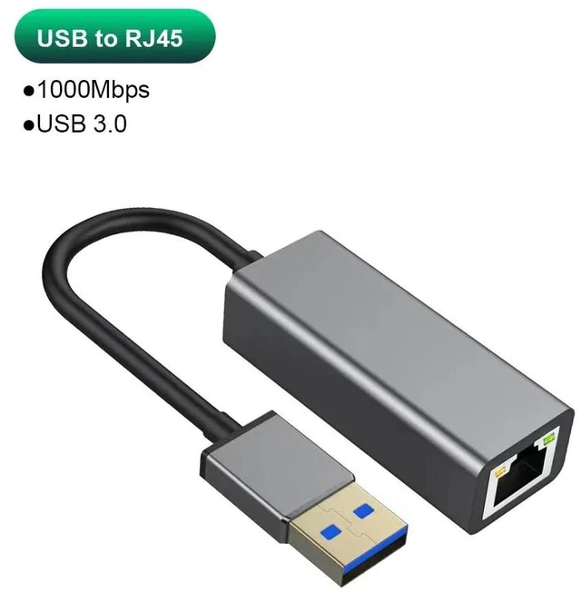 Main image of Gold RJ45 Port For MacBook Windows Android Chromebook Plug and Play Heat Dissipation USB 3.0 to Ethernet Converter 1000Mbps USBC-NK03-Gold-ZGR5D