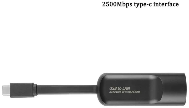 Main image of Silver to RJ45 Ethernet Adapter 2.5Gbps 2500Mbps Network Card for MacBook iPad Pro Laptops Slim Portable Design USB Type C ETNET-RJ02-Silver-4HZ8X