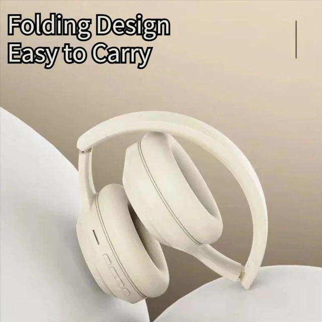 Alt view image 5 of 7 - Khaki 8Hr Battery HD Mic TF AUX Support Sports Gaming Active Noise Cancellation Over-Ear Wireless Bluetooth Headphones Bluetooth 5.0 BTWHX-A103-khaki-2JGER
