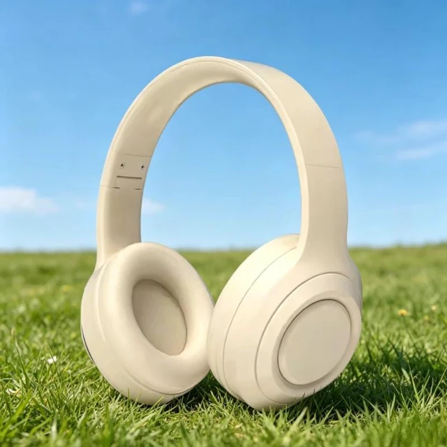 Alt view image 2 of 7 - Khaki 8Hr Battery HD Mic TF AUX Support Sports Gaming Active Noise Cancellation Over-Ear Wireless Bluetooth Headphones Bluetooth 5.0 BTWHX-A103-khaki-2JGER
