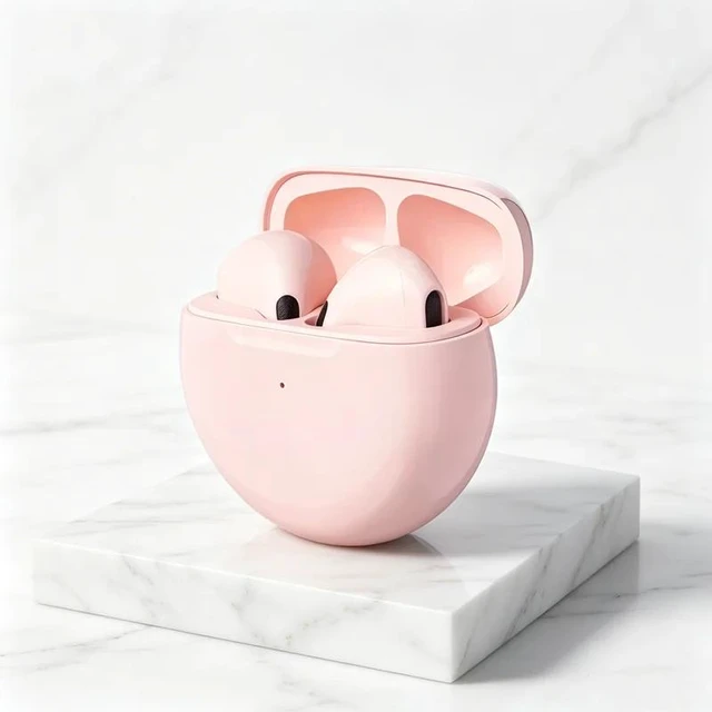 Alt view image 2 of 7 - WHITE TWS Bluetooth 5.3 Wireless Earbuds Headphones with Charging Case, Touch Control, Noise Isolating, IPX4 Waterproof, 30H Playtime TWS-BT53-WHITE-SN7S4