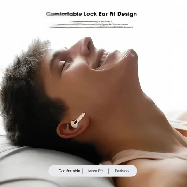 Alt view image 4 of 7 - WHITE TWS Bluetooth 5.3 Wireless Earbuds Headphones with Charging Case, Touch Control, Noise Isolating, IPX4 Waterproof, 30H Playtime TWS-BT53-WHITE-SN7S4