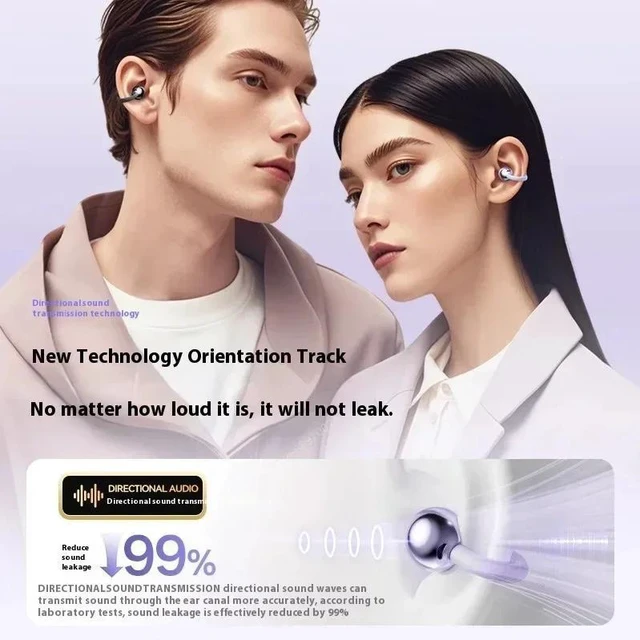 Alt view image 6 of 7 - Black Clip-on Q71 Earphone High Sound for Xiaomi Earbuds LED Display Headphones Music Sports Headset Q71T-00 Wireless Bluetooth Earphones Q71TX-0002-black-GXAKL