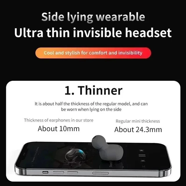 Alt view image 6 of 7 - PURPLE with iOS Android Smartphones Tablets Active Noise Cancelling Sport Gaming Headset Ergonomic Bluetooth Earbuds 5.3 IPX5 Waterproof 350mAh Case Compatible EARB-BT04-PURPLE-82G5W