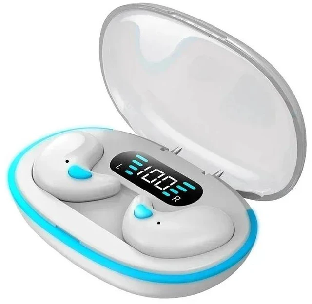 Main image of WHITE Wireless Earbuds Bluetooth 5.3 IPX5 Waterproof 350mAh Case Compatible with iOS Android Smartphones Tablets Active Noise Cancelling Sport Gaming Headset EARB-BT01-WHITE-PDEDK