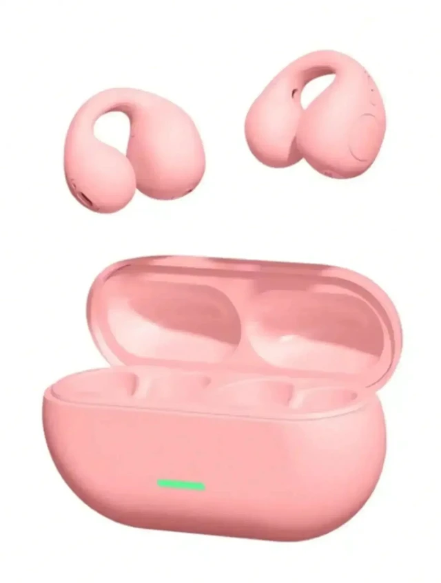 Main image of Pink Compatible with iPhone Android PC HIFI Stereo Gaming Lightweight Bluetooth Earphones 5.3 13mm Drivers ENC Noise Cancellation BTCL-ER04-Pink-22C8U