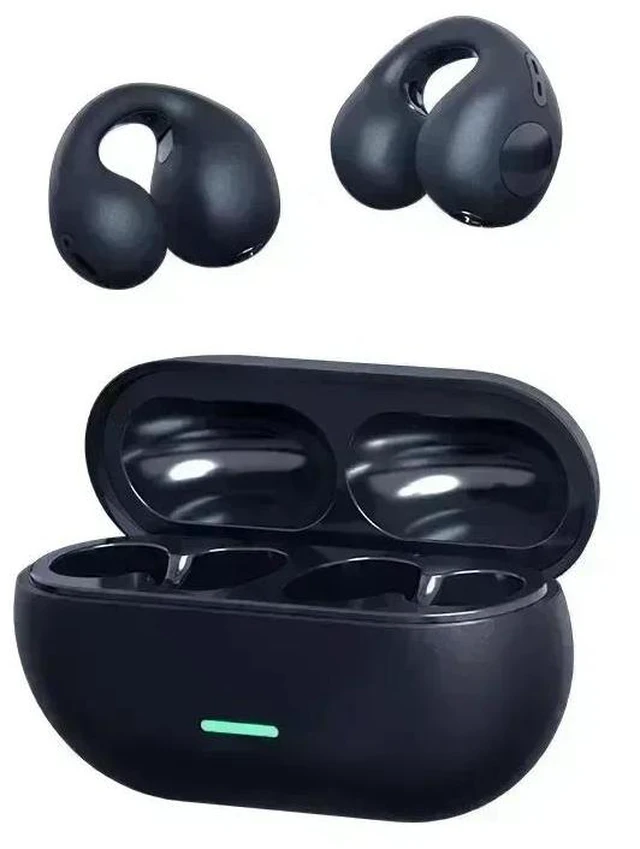 Main image of Black Bluetooth 5.3 13mm Drivers ENC Noise Cancellation Compatible with iPhone Android PC HIFI Stereo Gaming Sport Earbud Headphones BTCL-ER02-black-Y8J67