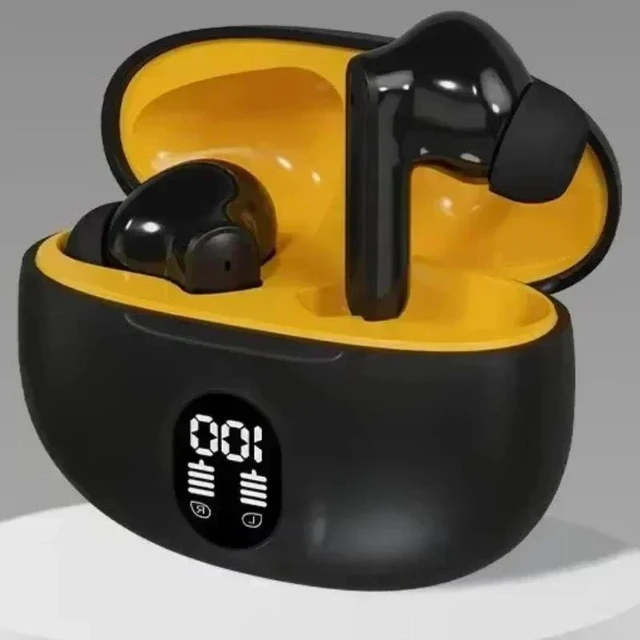 Main image of Black Bluetooth 5.3 Waterproof Headphones with Mic for Smartphones Earphone TWS Wireless Earbuds TWSXX-5302-black-F5WPB