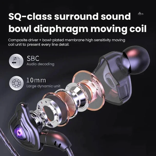Alt view image 7 of 7 - WHITE 3.5mm Wired Earphones 1.2m Cable IPX7 Waterproof Built-in Mic 32 Ohm Universal for Smartphone PC Tablet Deep Bass Stereo Sound Isolation ERDC-WH01-WHITE-34YTT