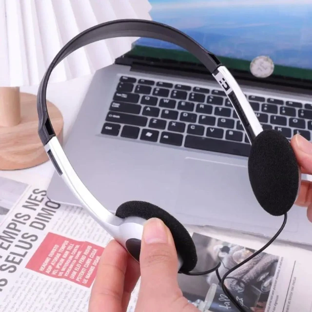 Alt view image 3 of 7 - Vintage Wired Headphones 3.5mm Audio Jack 40mm Drivers 1.2m Length Designed for Mobile Devices Laptops Nostalgic Hip Hop Sound WHITE HEAD-WH01-WHITE-E3GTC