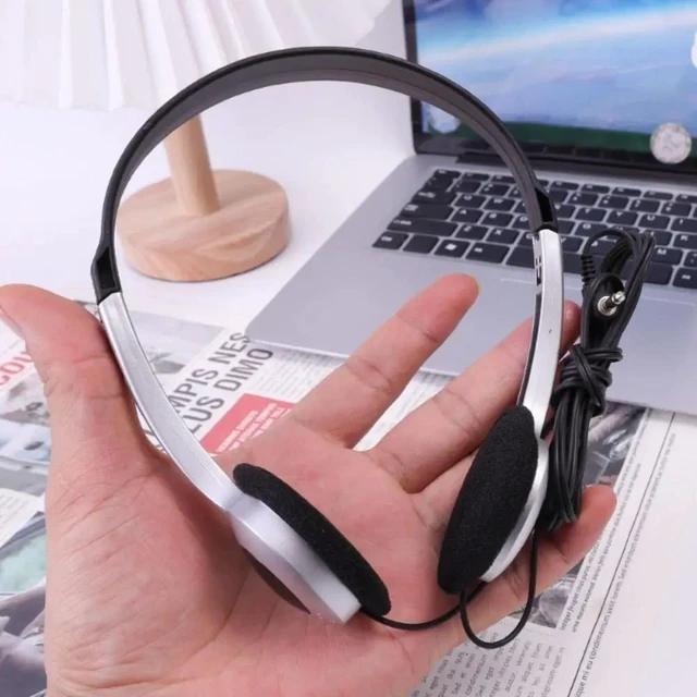 Alt view image 5 of 7 - Vintage Wired Headphones 3.5mm Audio Jack 40mm Drivers 1.2m Length Designed for Mobile Devices Laptops Nostalgic Hip Hop Sound WHITE HEAD-WH01-WHITE-E3GTC