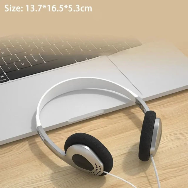 Alt view image 7 of 7 - Vintage Wired Headphones 3.5mm Audio Jack 40mm Drivers 1.2m Length Designed for Mobile Devices Laptops Nostalgic Hip Hop Sound WHITE HEAD-WH01-WHITE-E3GTC