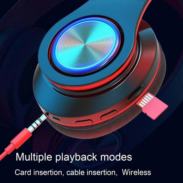Alt view image 5 of 7 - Bks Wireless Bluetooth 5.3 Over Ear Headphones with Active Noise Canceling, 40mm Drivers, 7-9H Playtime, Foldable Design for Music Gaming CHBKS-BT53