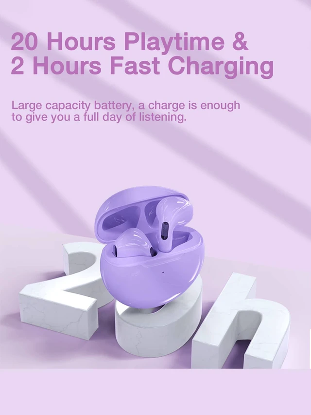 Alt view image 6 of 7 - Bks True Wireless Stereo Earbuds Bluetooth 5.3 Noise Cancelling IPX5 Waterproof In-Ear Headphones for iPhone Android CNBS-TP01