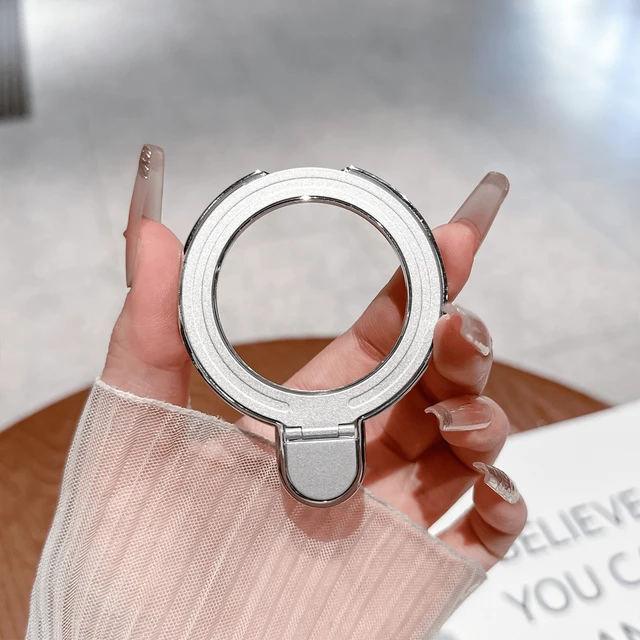 Alt view image 6 of 7 - Bks Ring Holder Anti Slip Base Adhesive Back Phone Mount Stand for Most Smartphones Suitable