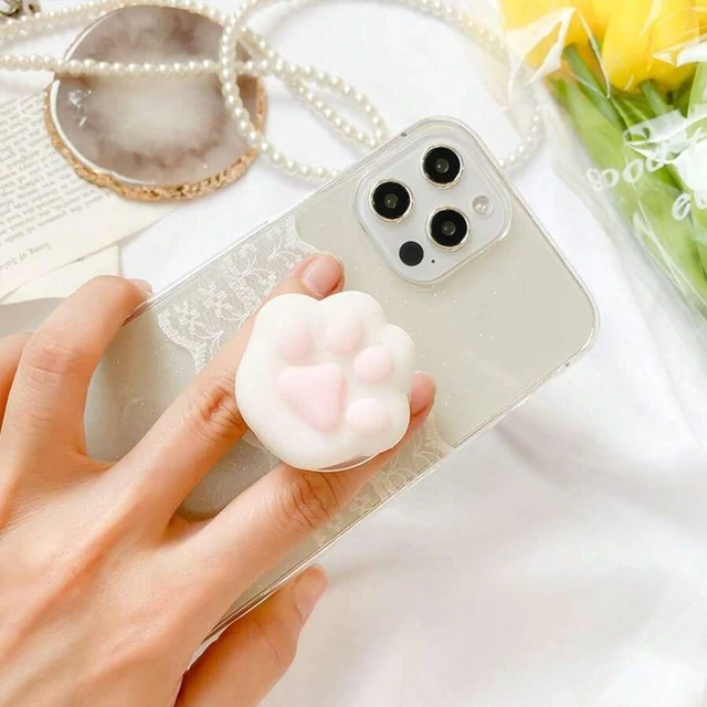 Alt view image 4 of 7 - Bks Soft Moldable Round Foldable Phone Ring Holder Grip Stand Compatible With iPhone Android