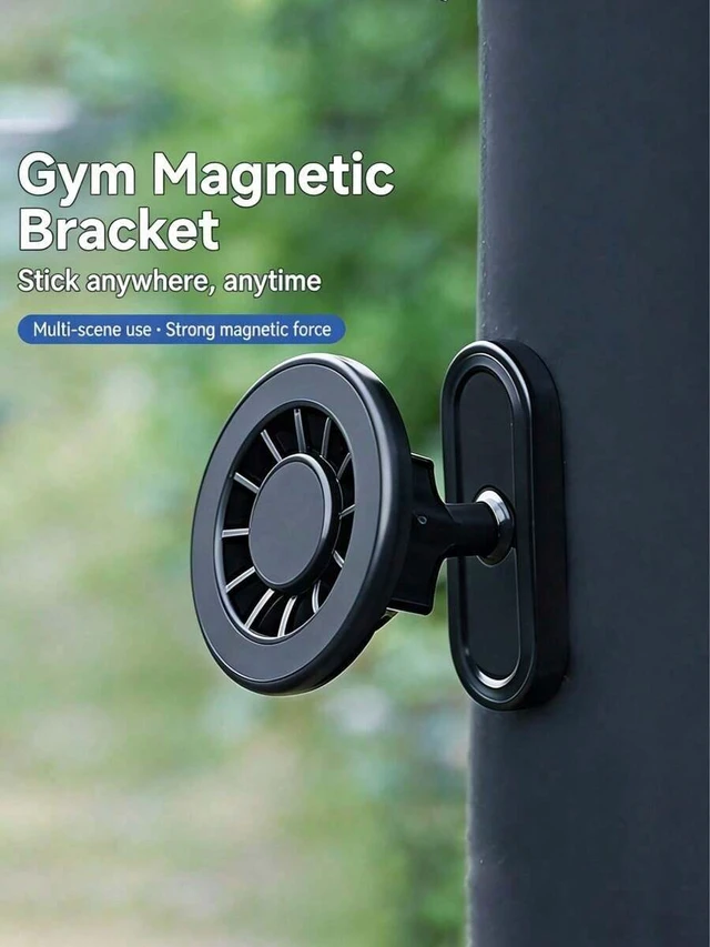 Alt view image 4 of 7 - Bks 360 Rotatable Magnetic Phone Holder Heavy Duty Base for Iron Panels Easy Install Compatible with 4.7 to 6.5 Inch Smartphones