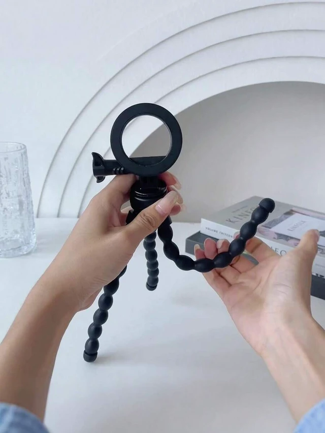 Alt view image 4 of 7 - Bks Magnetic Flexible Tripod Stand, Adjustable Phone Holder, Octopus Monopod, Universal Smartphone Mount for iPhone Android