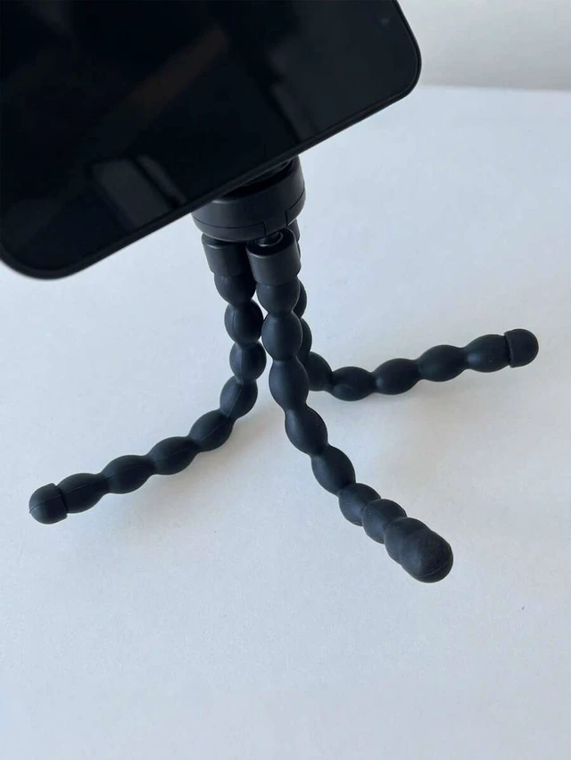 Alt view image 7 of 7 - Bks Magnetic Flexible Tripod Stand, Adjustable Phone Holder, Octopus Monopod, Universal Smartphone Mount for iPhone Android