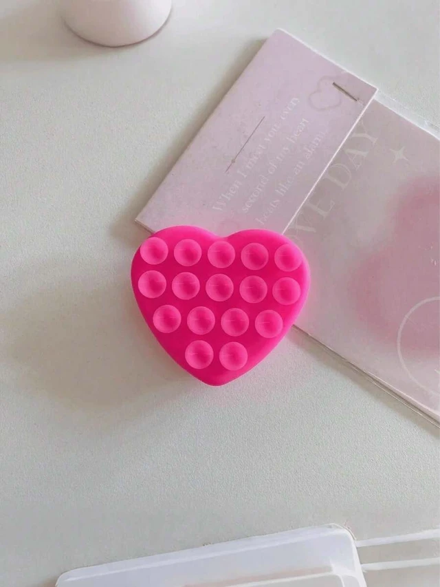 Alt view image 2 of 7 - Bks Silicone Suction Cup Phone Holder, Double-Sided Adhesive Fixing Device, Hands-Free Design for Selfies and Video Shooting on Glass Surfaces