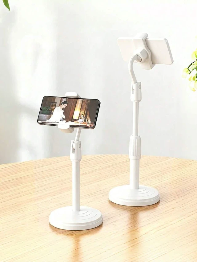 Alt view image 5 of 7 - Bks Telescopic Desktop Phone Holder Stand Compatible With iPhone Android Devices Adjustable Height Gift