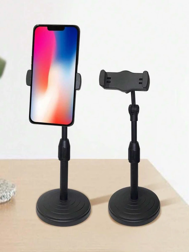 Alt view image 6 of 7 - Bks Telescopic Desktop Phone Holder Stand Compatible With iPhone Android Devices Adjustable Height Gift