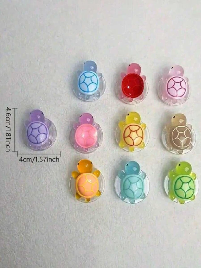 Alt view image 4 of 7 - Bks Adjustable Luminous Turtle Phone Holder, Retractable Foldable Design, Compatible with iPhone and Android Smartphones, Creative Desktop Grip Accessory