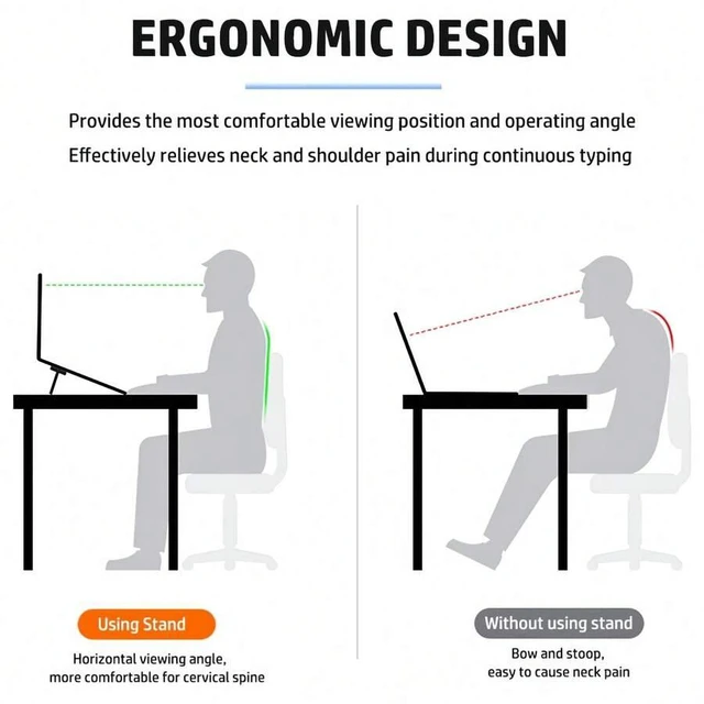 Alt view image 6 of 7 - Bks 2pcs Adjustable Laptop Stand | ABS Material, Dual-Angle Riser, Self-Adhesive Invisible Design, Portable Office Desk Keyboard Tray, Compatible With MacBook Pro Air Surface