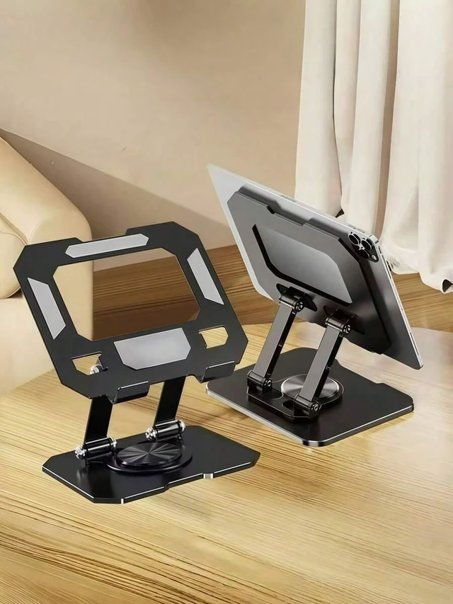 Alt view image 3 of 7 - Bks Metal Rotatable Laptop Stand Desktop Phone Holder Computer Cooling Hanging Rack Flat pc