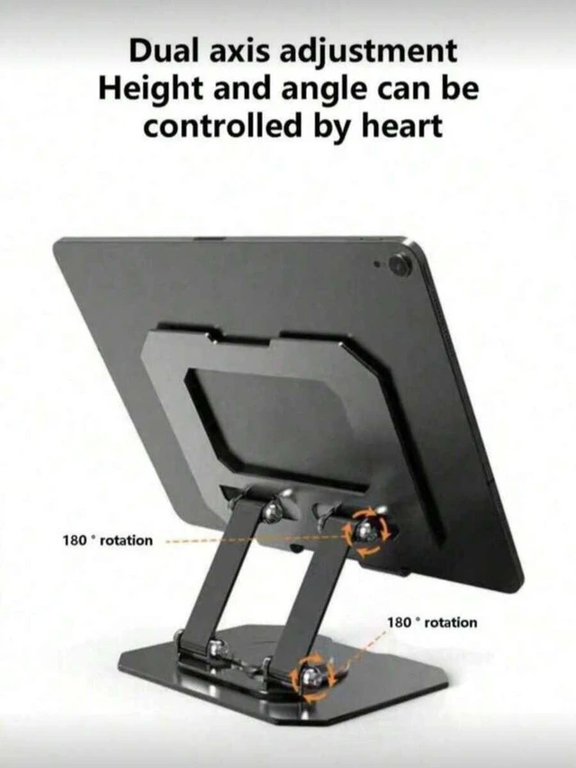 Alt view image 5 of 7 - Bks Metal Rotatable Laptop Stand Desktop Phone Holder Computer Cooling Hanging Rack Flat pc