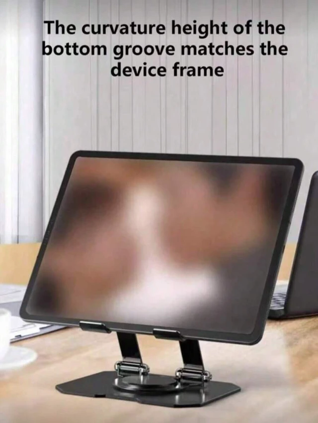Alt view image 6 of 7 - Bks Metal Rotatable Laptop Stand Desktop Phone Holder Computer Cooling Hanging Rack Flat pc