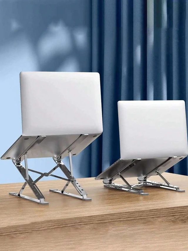 Alt view image 2 of 7 - Bks N8 Aluminum Laptop Stand Adjustable Foldable Portable Heat Dissipation for MacBook Alloy