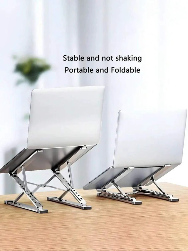 Alt view image 5 of 7 - Bks N8 Aluminum Laptop Stand Adjustable Foldable Portable Heat Dissipation for MacBook Alloy