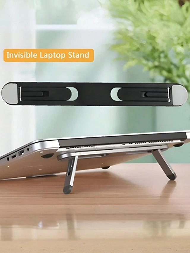 Main image of Bks Portable Foldable Adjustable Laptop Stand for Office Desk Home Travel Upgrade Setup