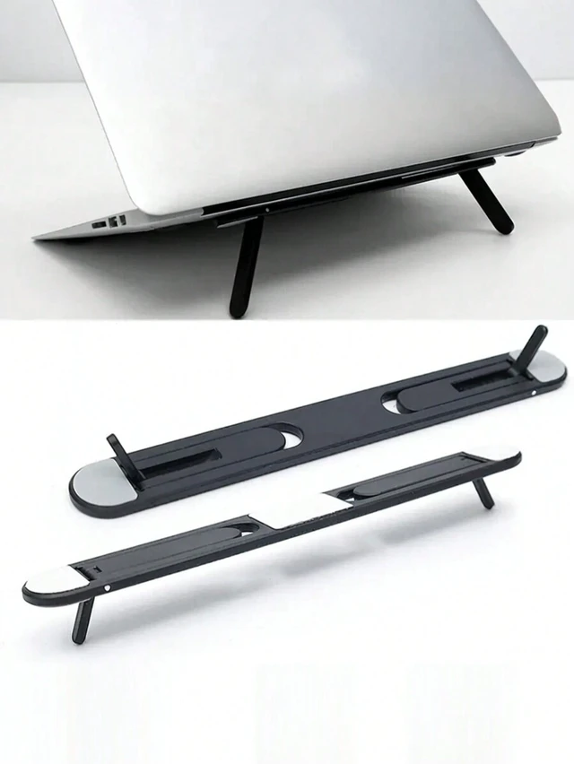 Alt view image 2 of 7 - Bks Portable Foldable Adjustable Laptop Stand for Office Desk Home Travel Upgrade Setup