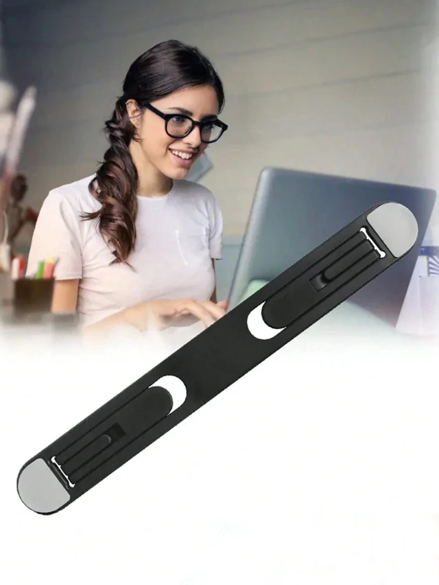 Alt view image 6 of 7 - Bks Portable Foldable Adjustable Laptop Stand for Office Desk Home Travel Upgrade Setup