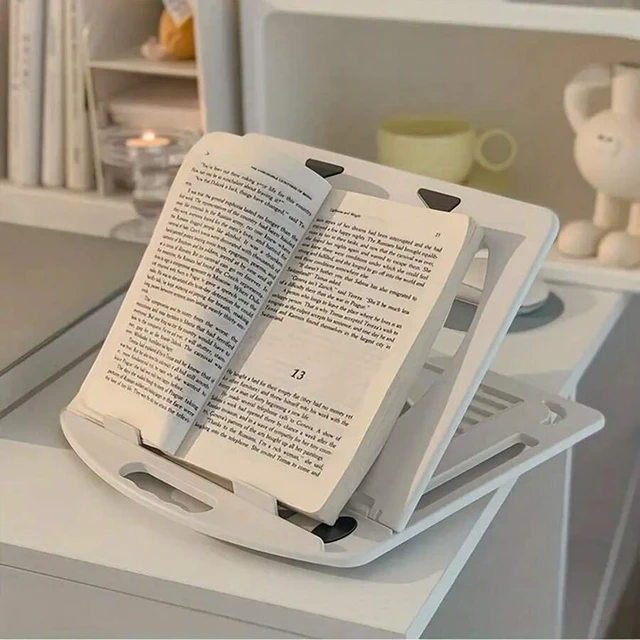 Alt view image 3 of 7 - Bks Foldable Adjustable Laptop Stand Pad with Cooling Gaps and Phone Holder for Desktop Tablet