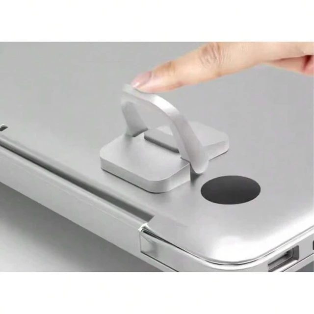 Alt view image 6 of 7 - Bks 2pcs Adjustable Laptop Stand | ABS Material, Multifunctional Phone Holder, Portable, No Installation, Self-Adhesive Invisible Lift Base, Dual-Angle Adjustment Design, Portable Office Desk Keyboard