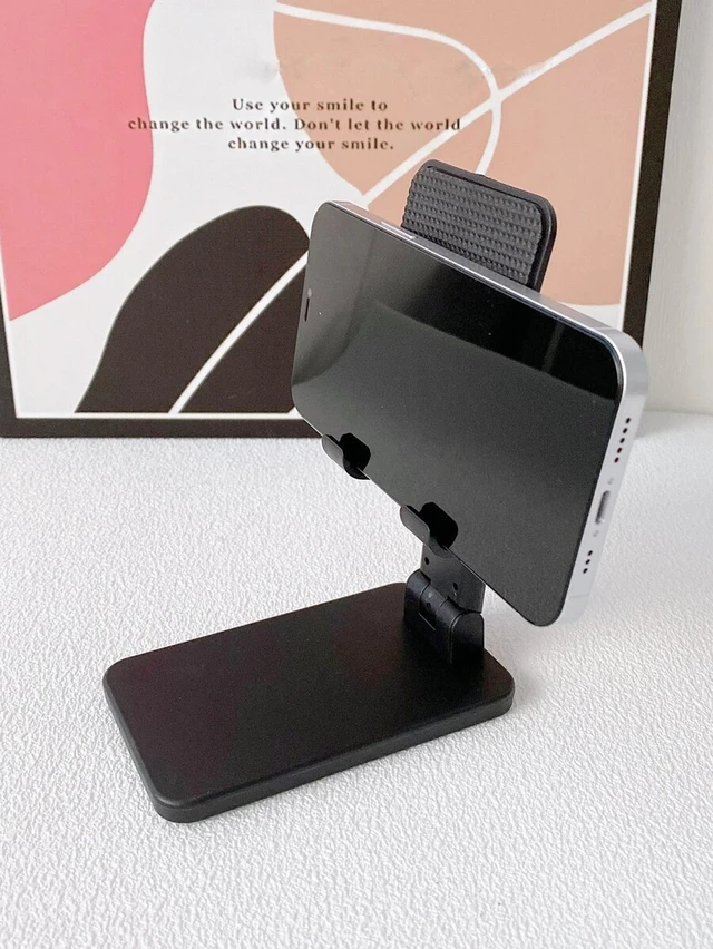 Alt view image 3 of 7 - Bks Foldable Desktop Phone Holder Stand Compatible With iPhone Android Devices Adjustable Grip for Desk