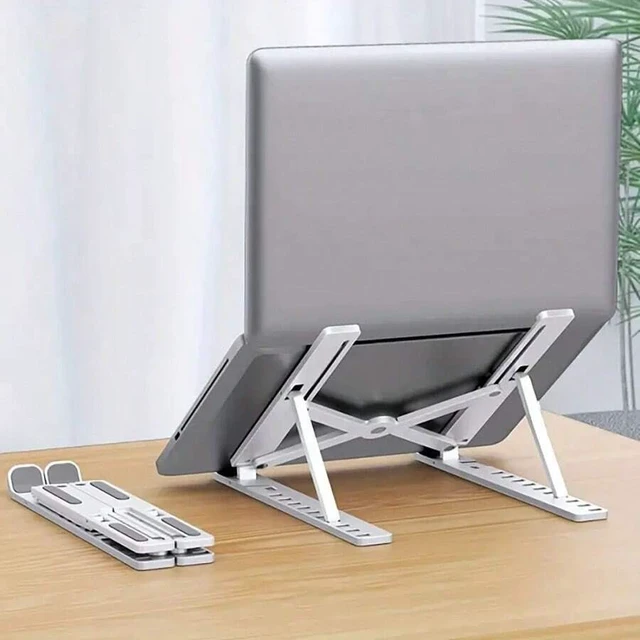 Alt view image 5 of 7 - Bks Laptop Stand With 3 Cooling Fans, 7-Level Adjustable Height, Foldable Portable Design for Notebook PC