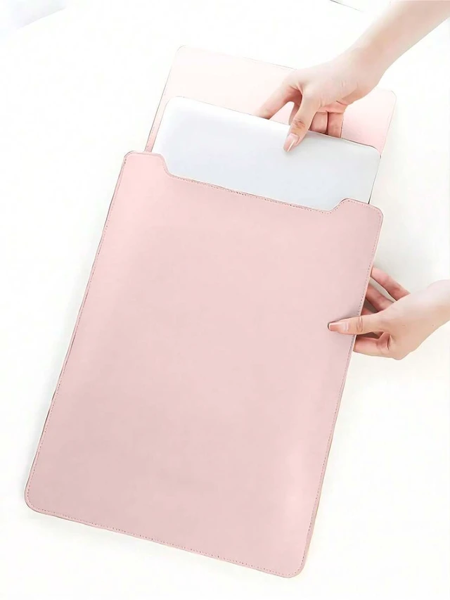 Alt view image 5 of 7 - Bks Travel Laptop Sleeve Bag Lightweight Stand Support for 13 15 Inch Tablets Notebooks Cooling Protection Case
